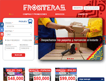 Tablet Screenshot of fronteras.com.co